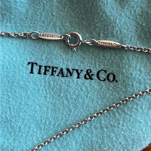 Tiffany Elsa Peretti Open Jar 24” Necklace Silver - Picture 3 of 6
